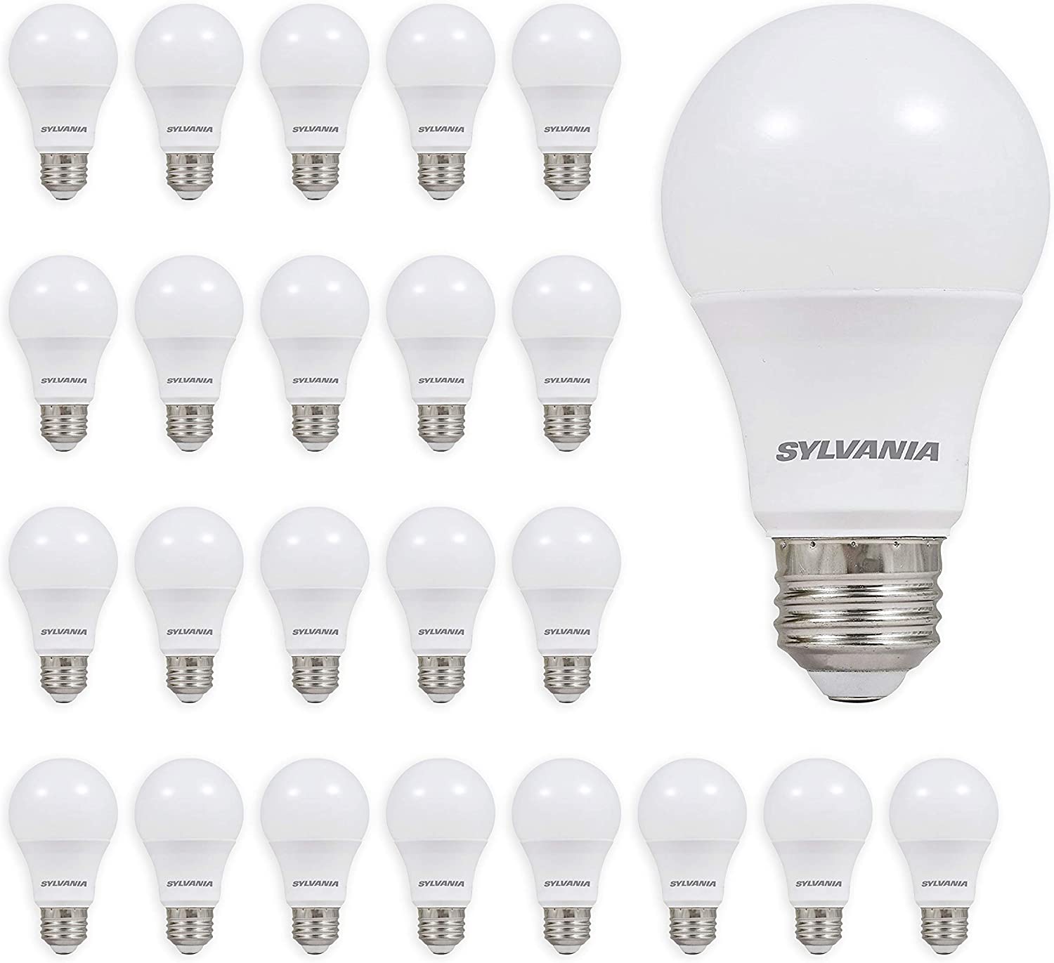 SYLVANIA A19 Soft White LED Lightbulb, 24-Pack