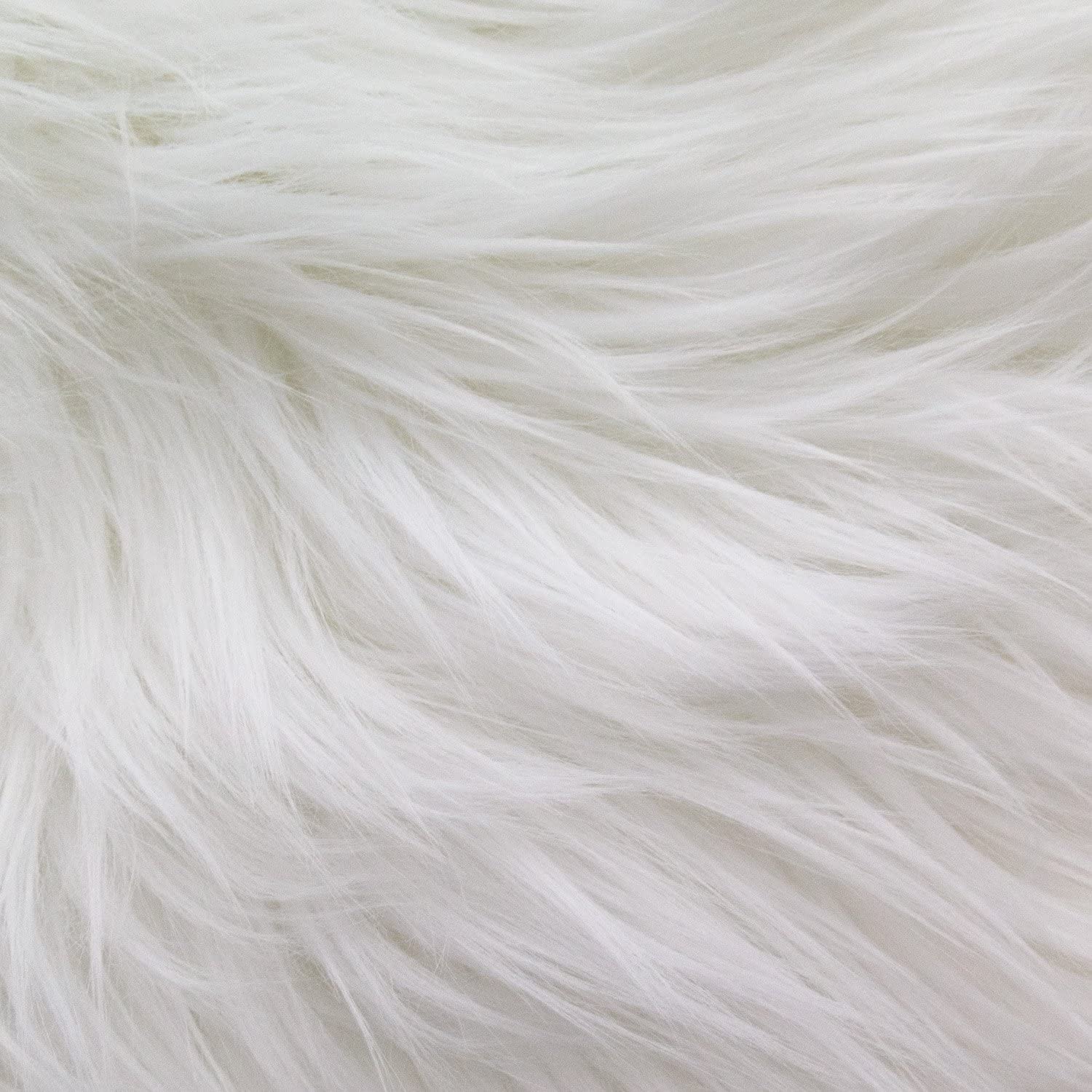 The Fabric Exchange MoHair Faux White Craft Fur