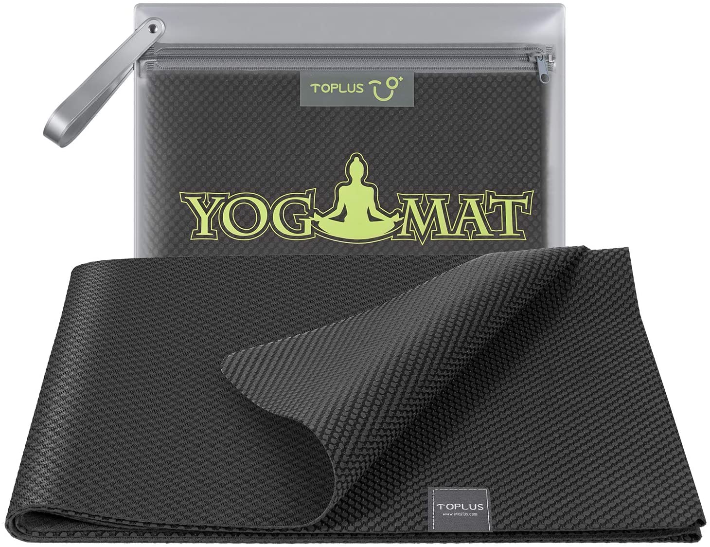 1/16-1/4 inch TOPLUS Yoga Mat Malus Spectabilis Non Slip Exercise Mat Made from Premium Material Non-Toxic High Performance Grip Coming with Carry Strap or Bag