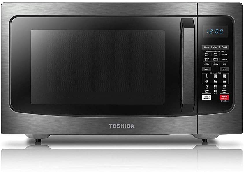Toshiba EC042A5C-BS Black Countertop Microwave Oven, 1.5 Cu-Feet