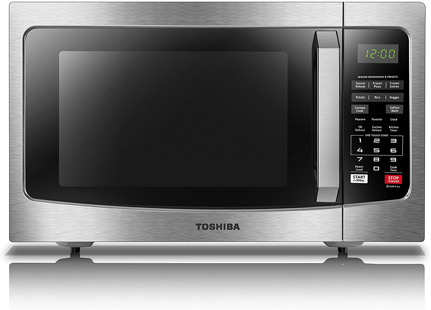 Toshiba EM131A5C-SS ECO Smart Stainless Microwave Oven, 1.2 Cu-Feet