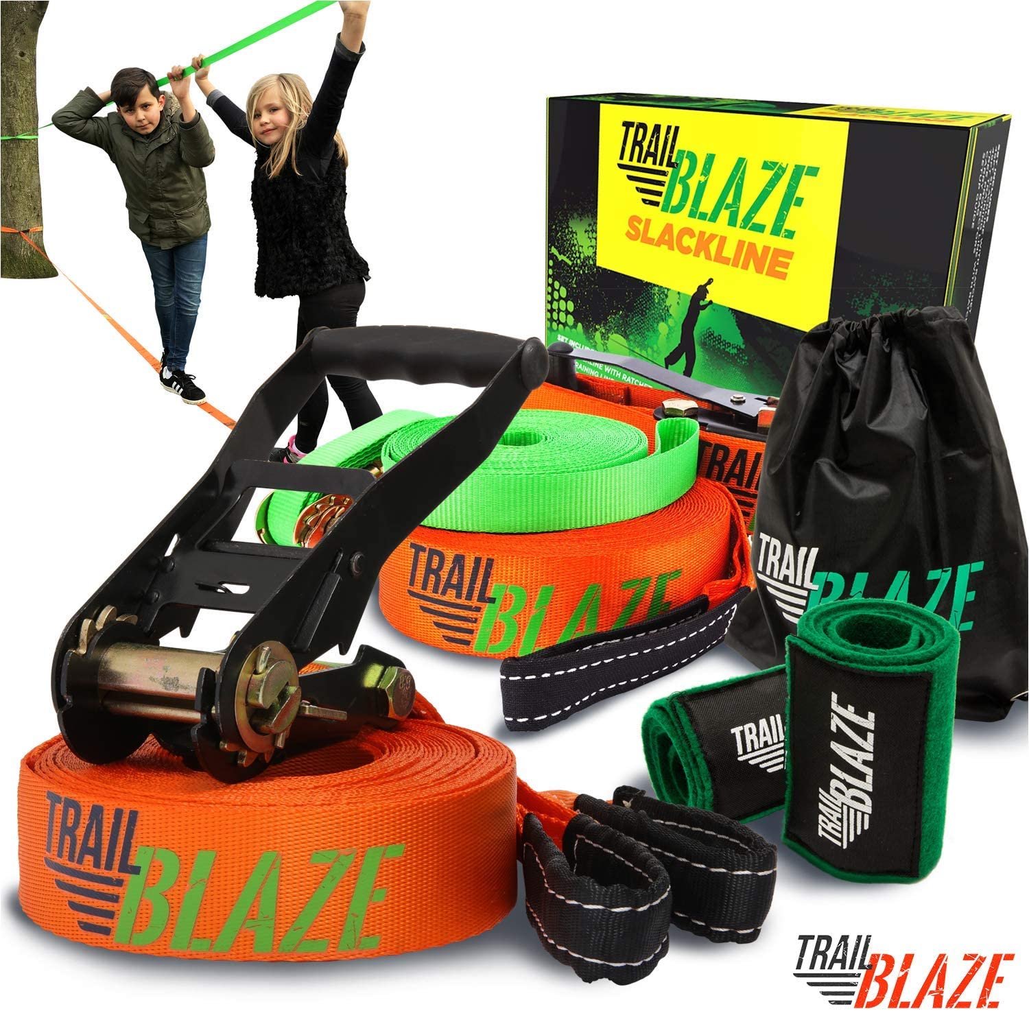 Trail Blaze Complete 60-Foot Slackline Kit