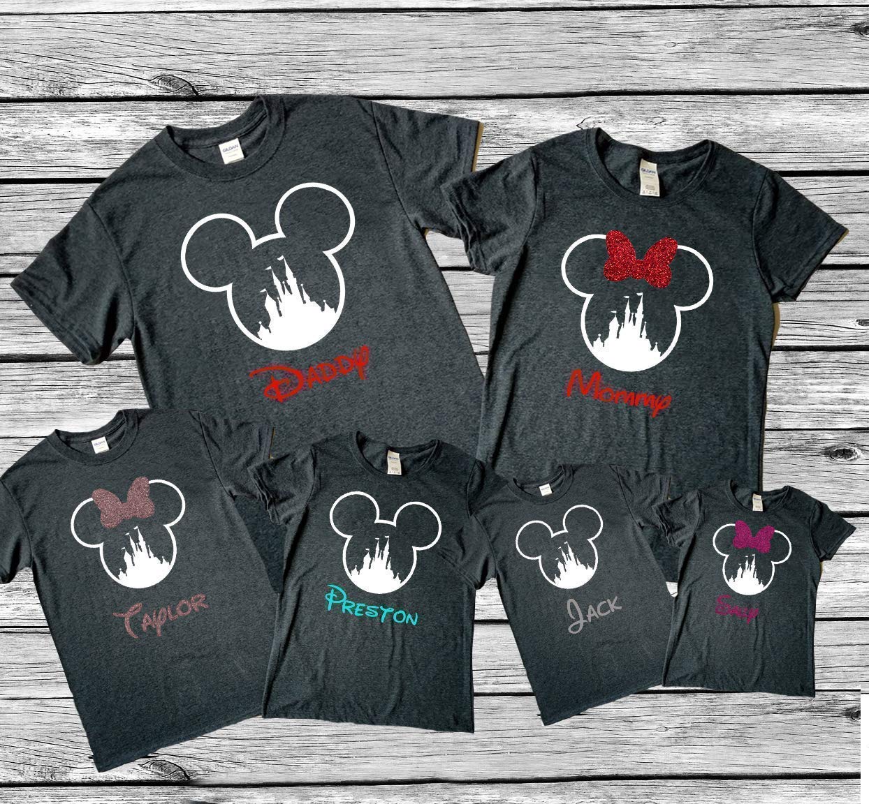 Unique Items Arizona Mouse Ears & Castle Matching Disney Shirts