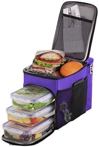 Versal 3 Compartment Lunch Box With Containers