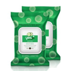 Yes To Cucumbers Nourishing Gentle Face Wipes, 2-Pack