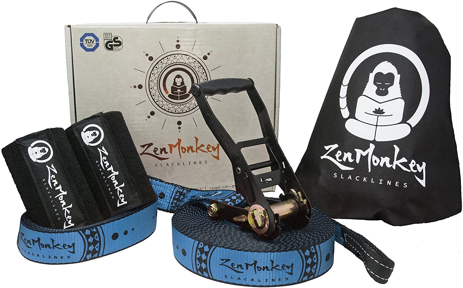 ZenMonkey 60-Foot Classic Slackline Kit