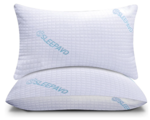 Sleepavo Memory Foam Pillows, 2-Pack