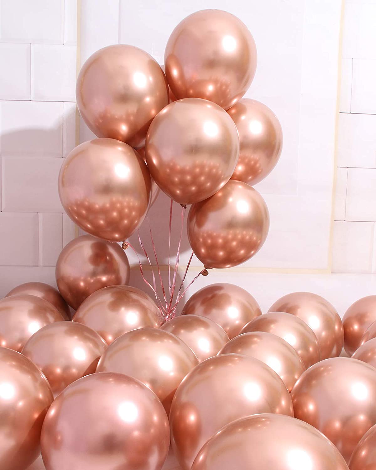 Aule Party Essentials Metallic Balloons, 50-Piece