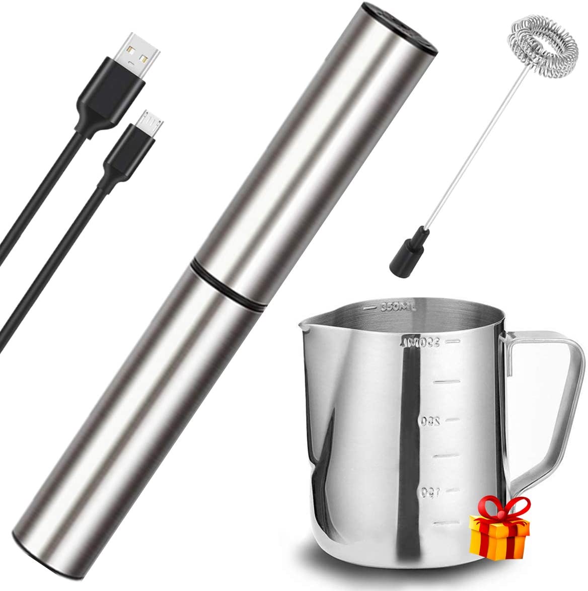Basecent High Speed Rechargeable Milk Frother