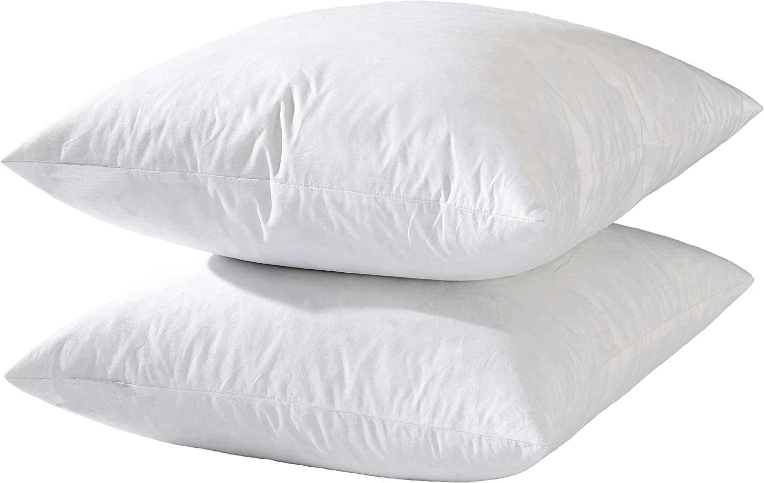 Basic Home Down-Proof Stitching Pillow Inserts, 2-Pack