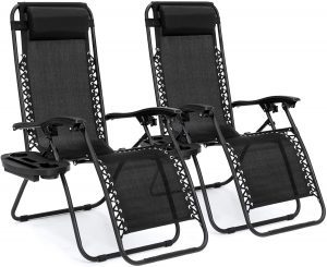 Best Choice Products Portable Removable Tray Beach Chair, 2-Pack