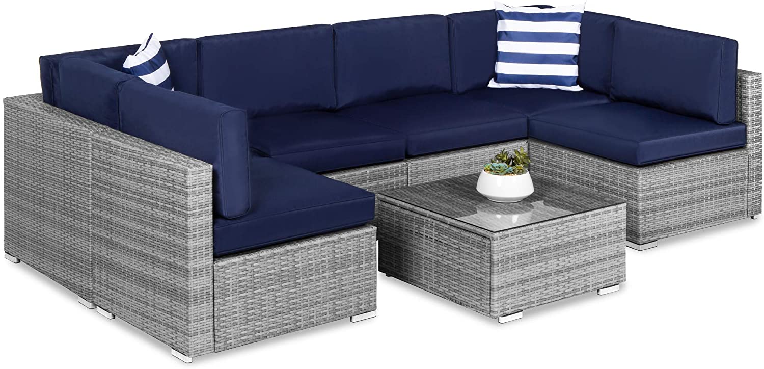Best Choice Products Couch Sectional Outdoor Furniture, 7-Piece