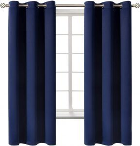 BGment Machine Washable Easy Hang Bedroom Curtains