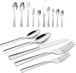 Brightown Silverware Flatware Cutlery Set, 65-Piece