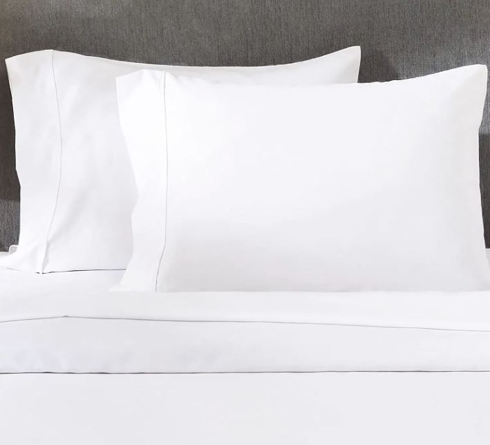 California Design Den Gentle Cotton White Pillowcases, 2-Pack