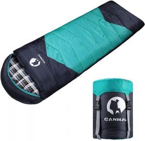 Canway Lightweight Flannel 4 Season Sleeping Bag