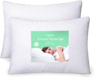 Celeep Lofty Microfiber Soft Pillow, 2-Pack