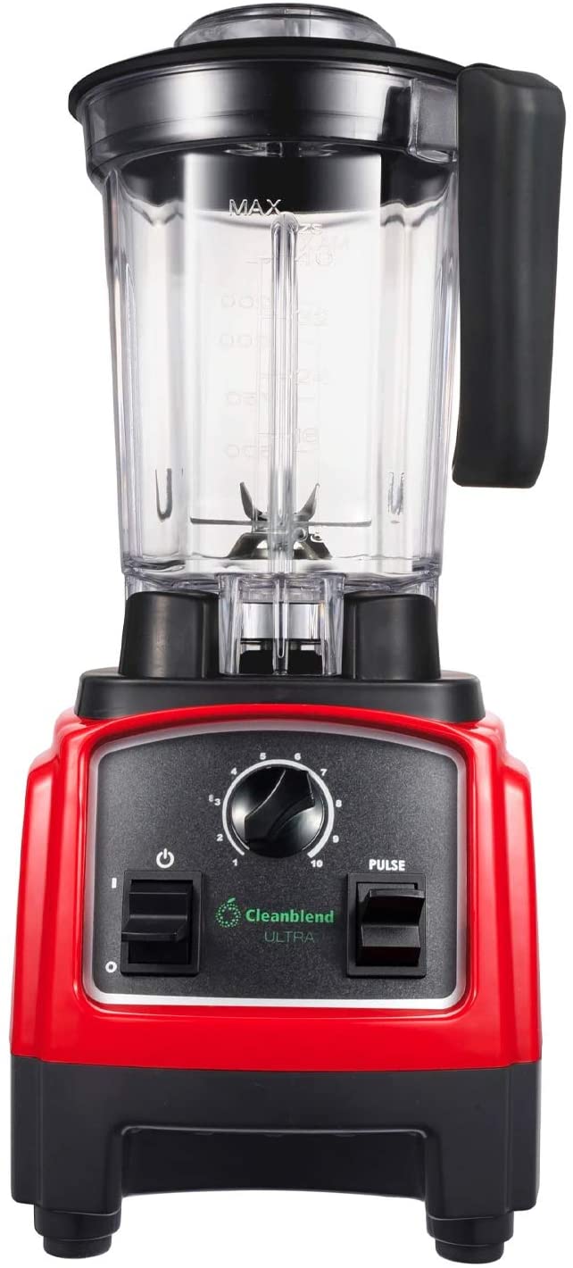 Cleanblend ULTRA Low Profile Red Countertop Blender