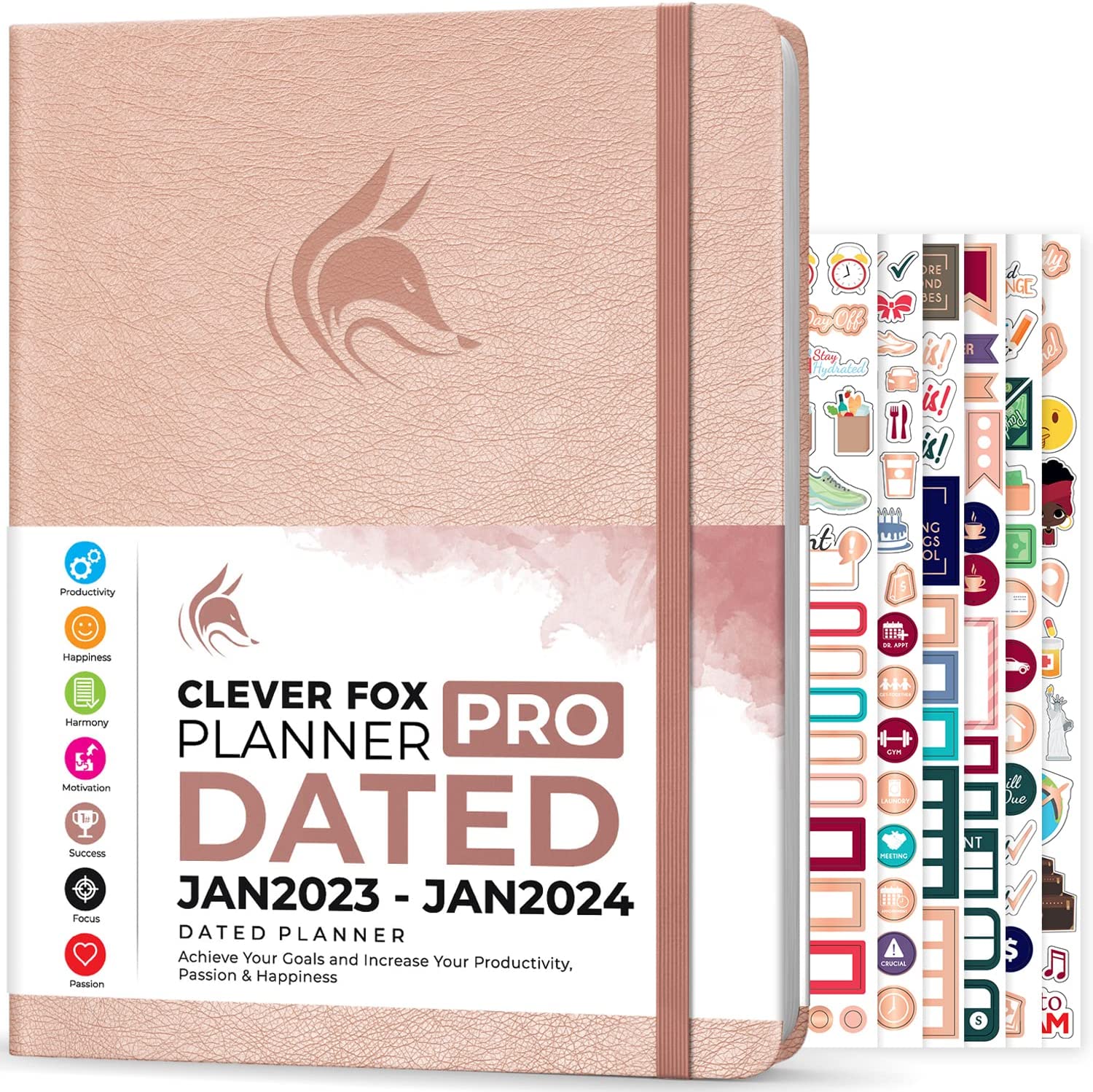 Clever Fox PRO A4 Eco-Friendly Leather Dated Planner
