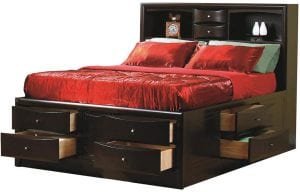 Coaster Home Furnishings Phoenix Contemporary Bed Frame With Drawers