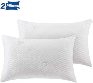 Coolzon Shredded Memory Foam Pillows, 2-Pack