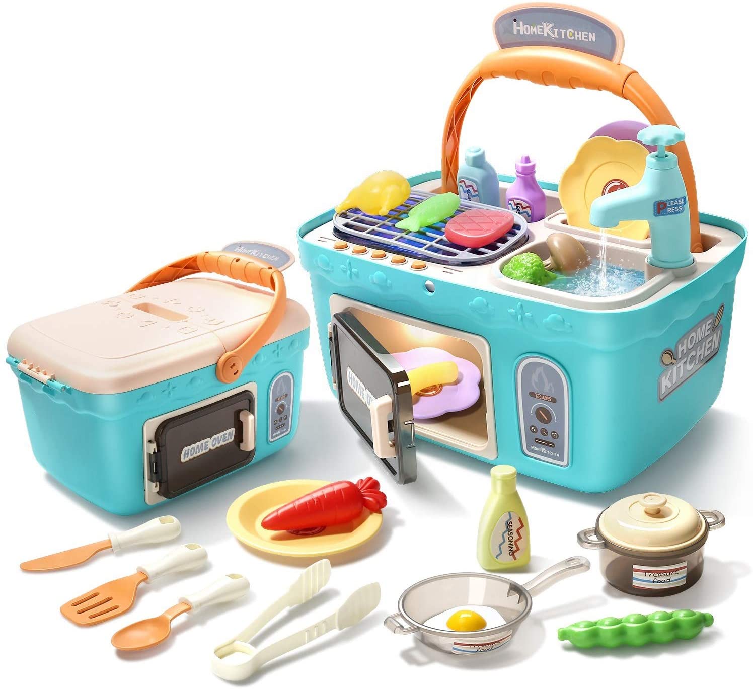 CUTE STONE Mini Electronic Play Kitchen For Kids