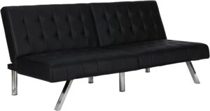 DHP Emily Modern Convertible Futon Sofa Bed