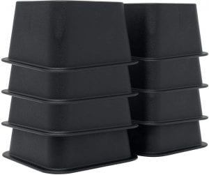 DuraCasa Extra Storage Space Bed Risers, 8-Pack