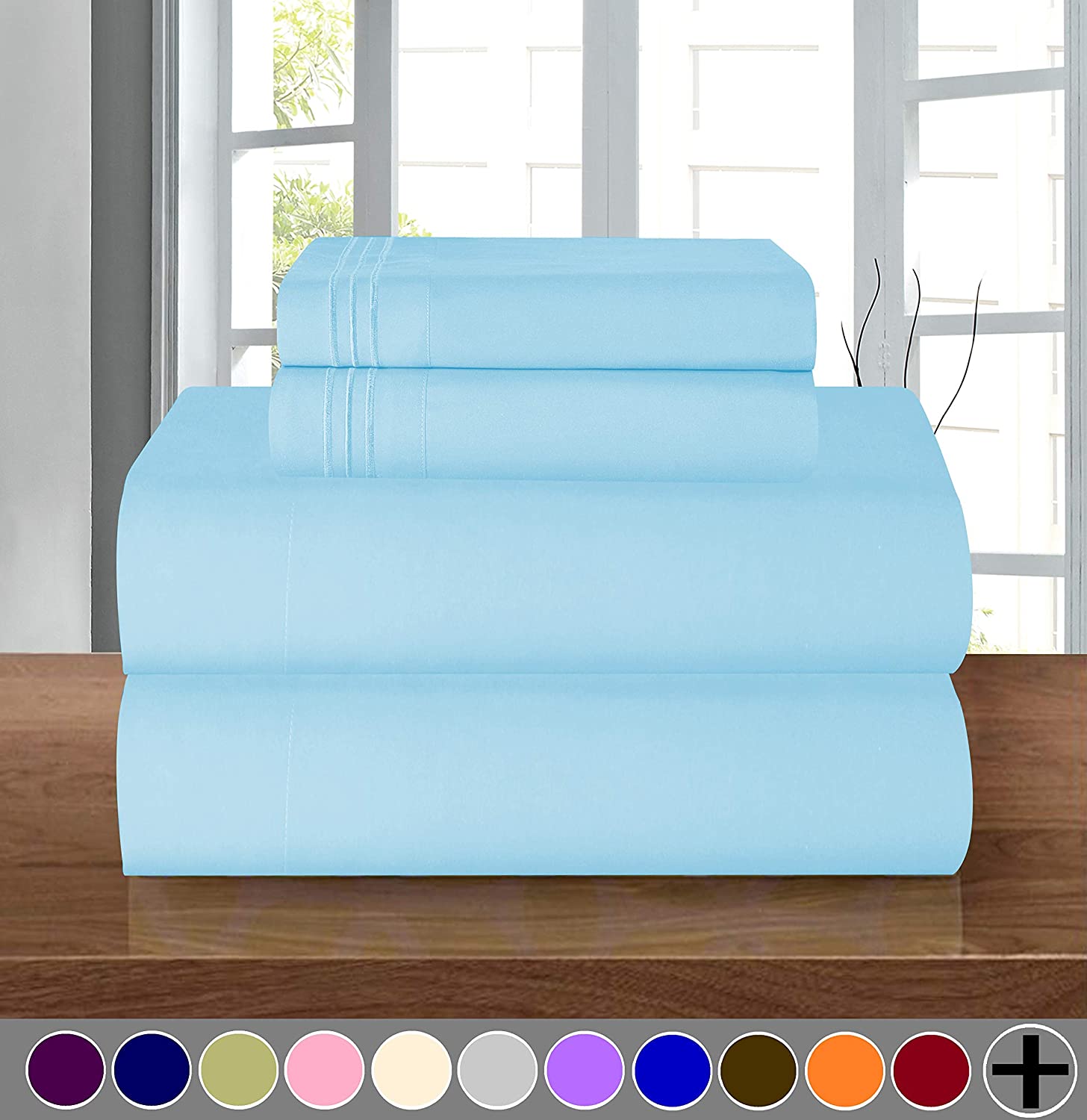 Elegant Comfort Microfiber Dorm Sheet Set, 4-Piece