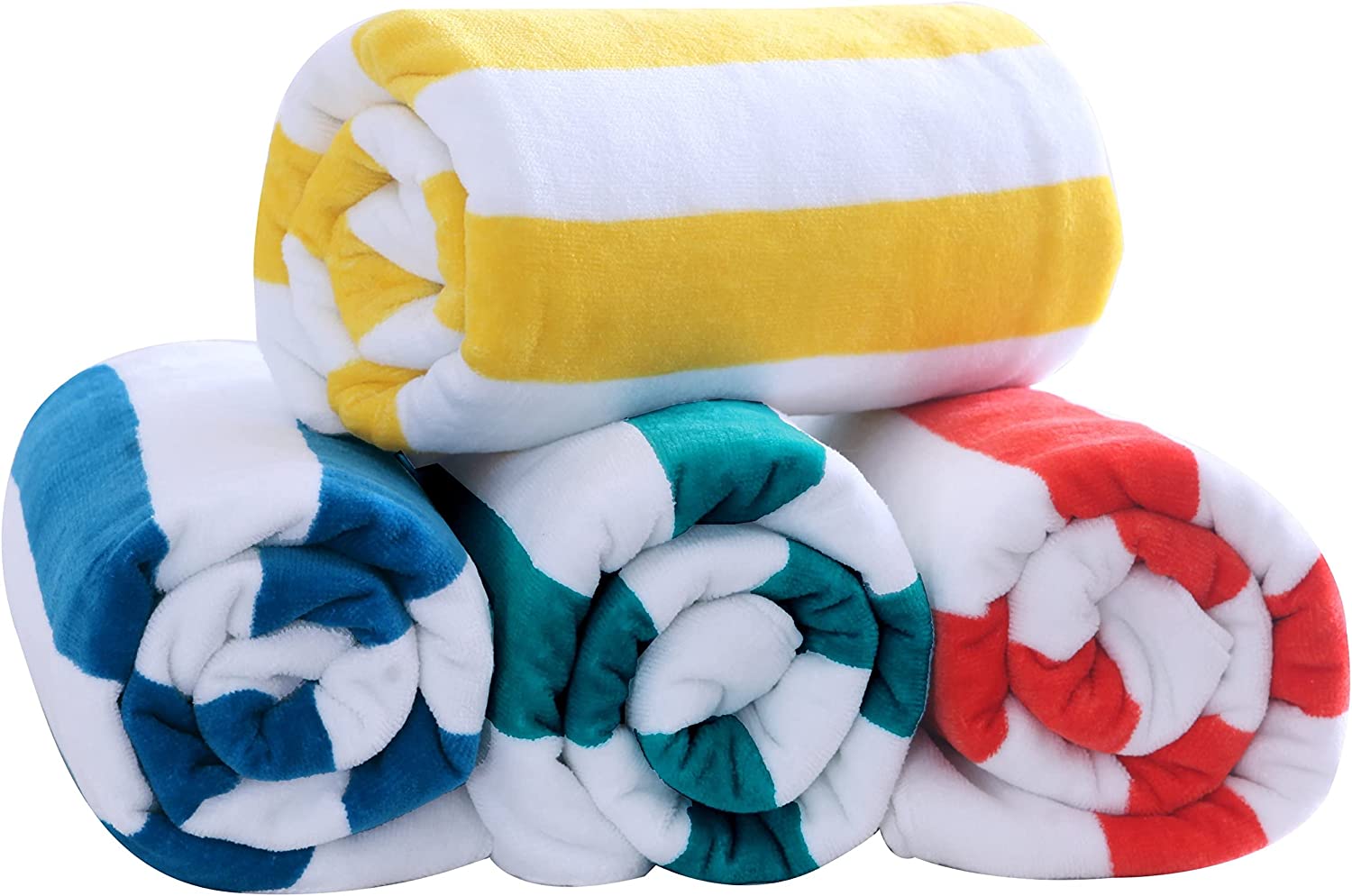 Exclusivo Mezcla Cozy Beach Towels, 4-Pack