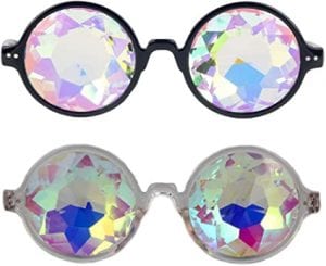 FIRSTLIKE Festivals Kaleidoscope Rainbow Prism Sunglasses