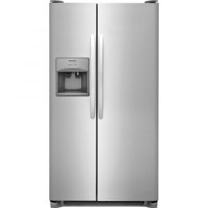Frigidaire 25.5 Cubic Feet Side by Side Refrigerator, Stainless Steel