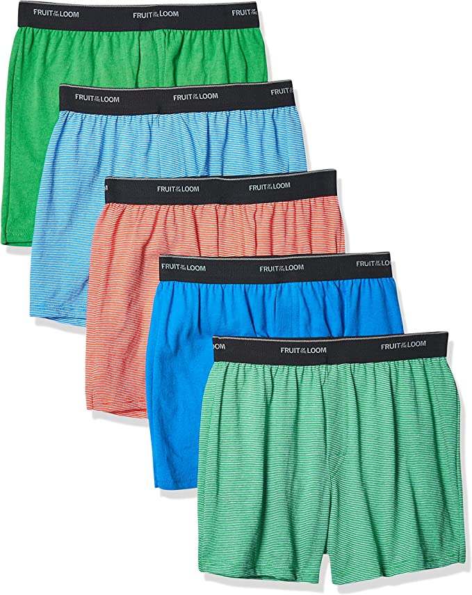 Fruit Of The Loom Machine Washable Boys' Cotton Underwear, 5-Pack