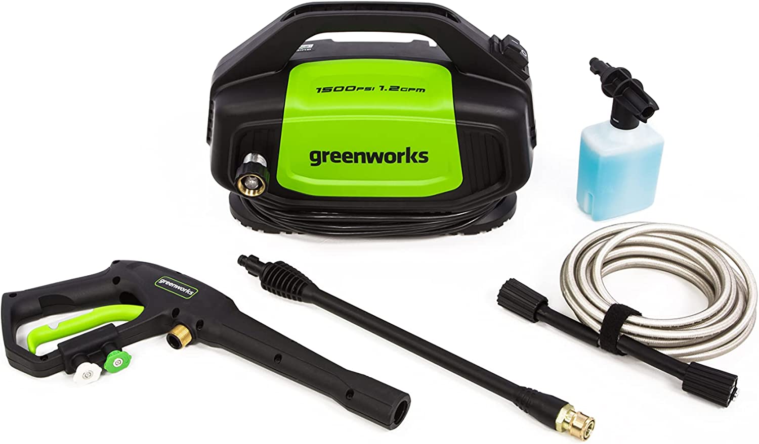 Greenworks 13 Amp 1.2 GPM Pressure Washer, 1500-PSI