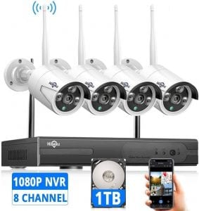 Hiseeu 8-Channel Wireless Security Camera System