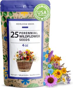 HOME GROWN Non GMO Perennial Wildflower Seeds