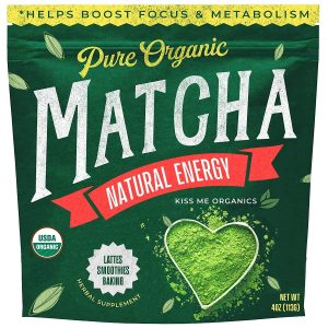 Kiss Me Organics Herbal Supplement Matcha Green Tea Powder