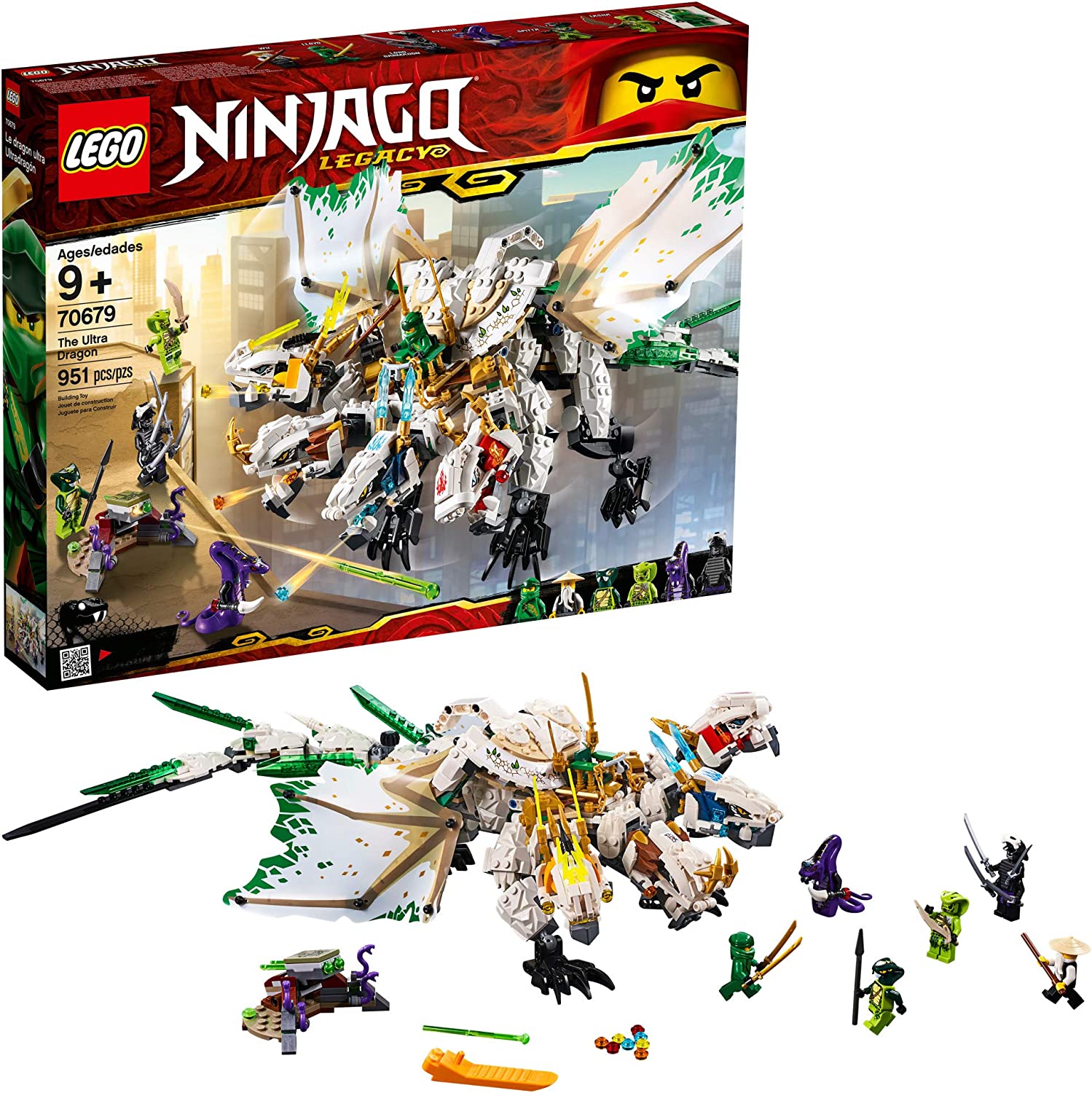 LEGO NINJAGO Ages 9+ Dragon Building Kit, 951-Piece