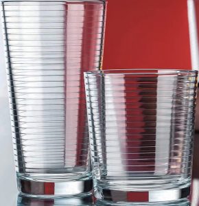 Le’raze Transparent Dishwasher Safe Drinking Glass, Set Of 16