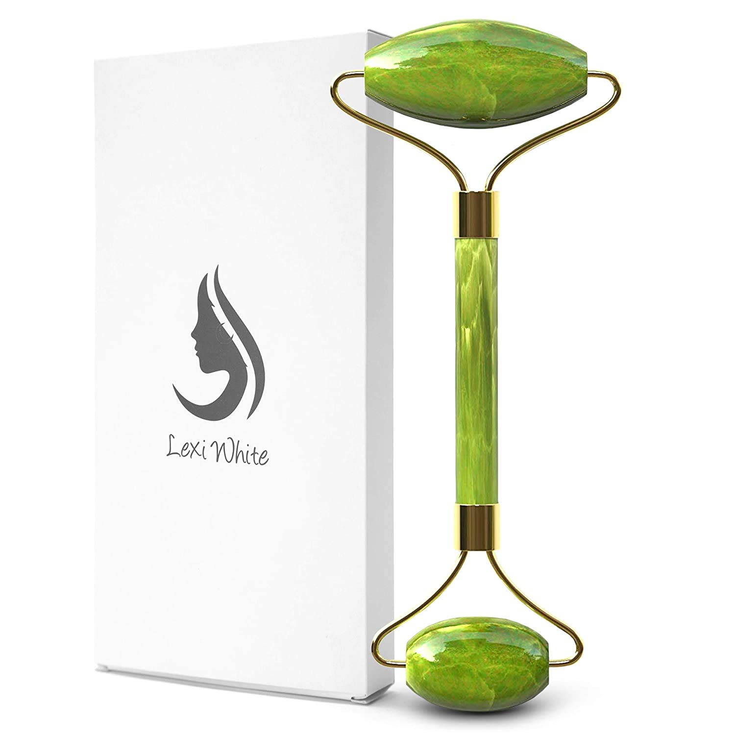 Lexi White Beauty Natural Stone Jade Face Roller