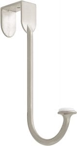 Liberty BBF430Z-SN-U Single Over-The-Door Bath Towel Hook