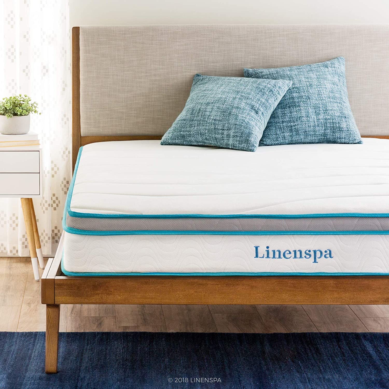 Linenspa Hypoallergenic Knit Cover Mattress For Kids