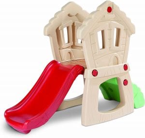 Little Tikes Clubhouse & Rock Wall Climber & Slide