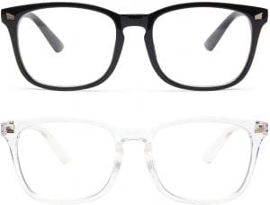 Livho Anit-Eyestrain Blue Light Reading Glasses, 2-Pack