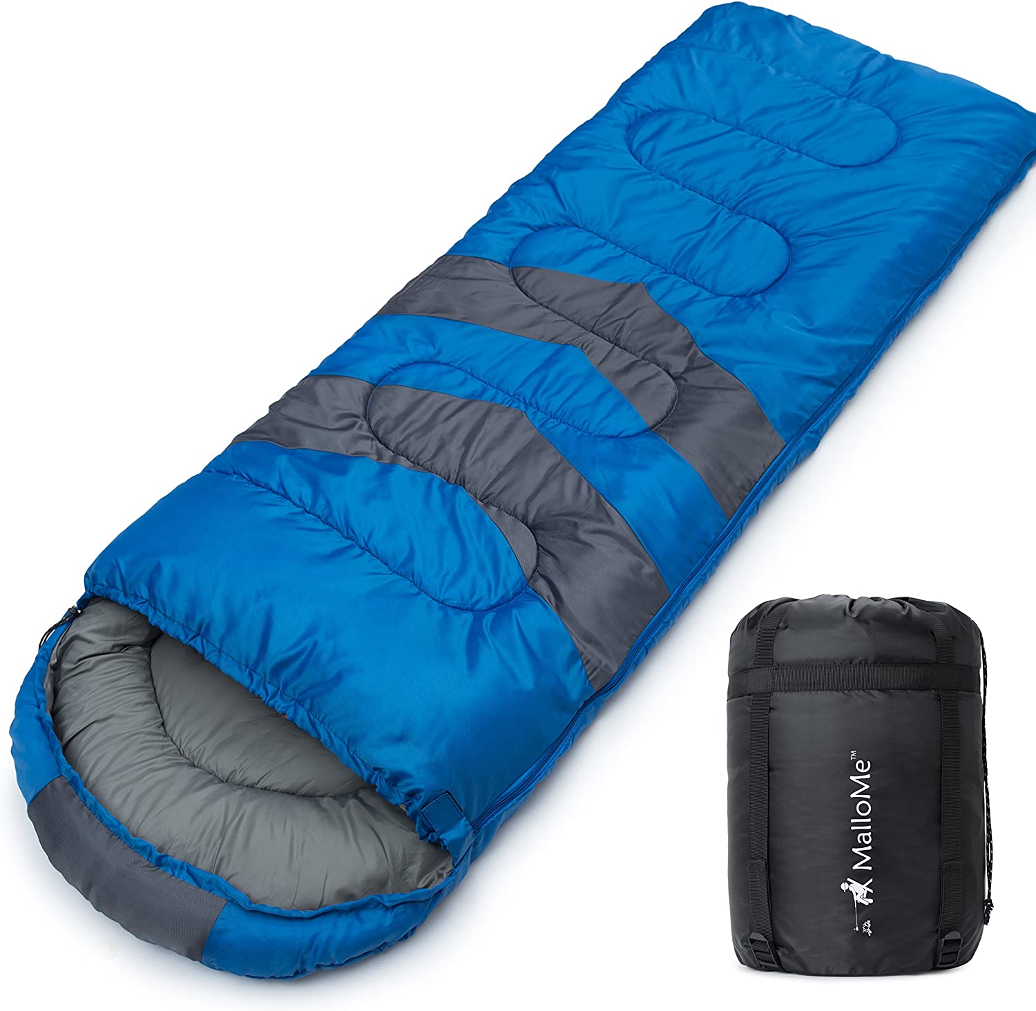 Camping Backpacking Envelope Sleeping Bags 4 Seasons Warm or Cold Lightweight Indoor Outdoor Sleeping Bags for Adults
