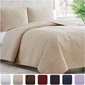 Mellanni Bedspread Coverlet Comforter Set