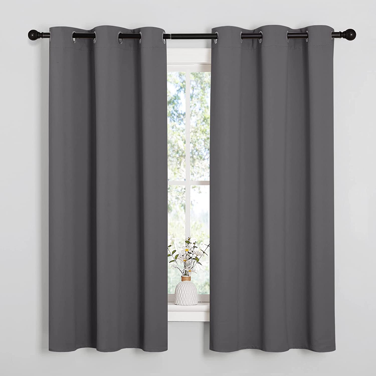 NICETOWN Fabric Wrinkle-Free Bedroom Curtains