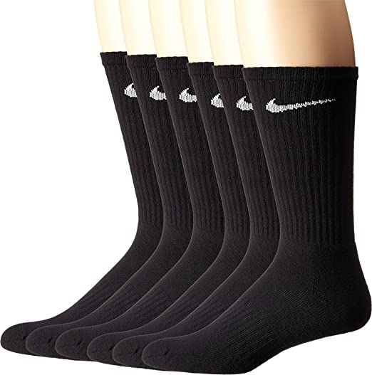 Nike Performance Reinforced Heel & Toe Crew Socks, 6-Pair