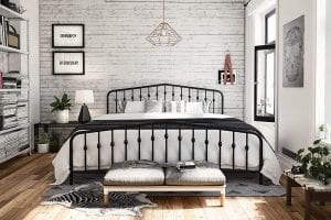 Novogratz Bushwick Modern Metal Bed Frame