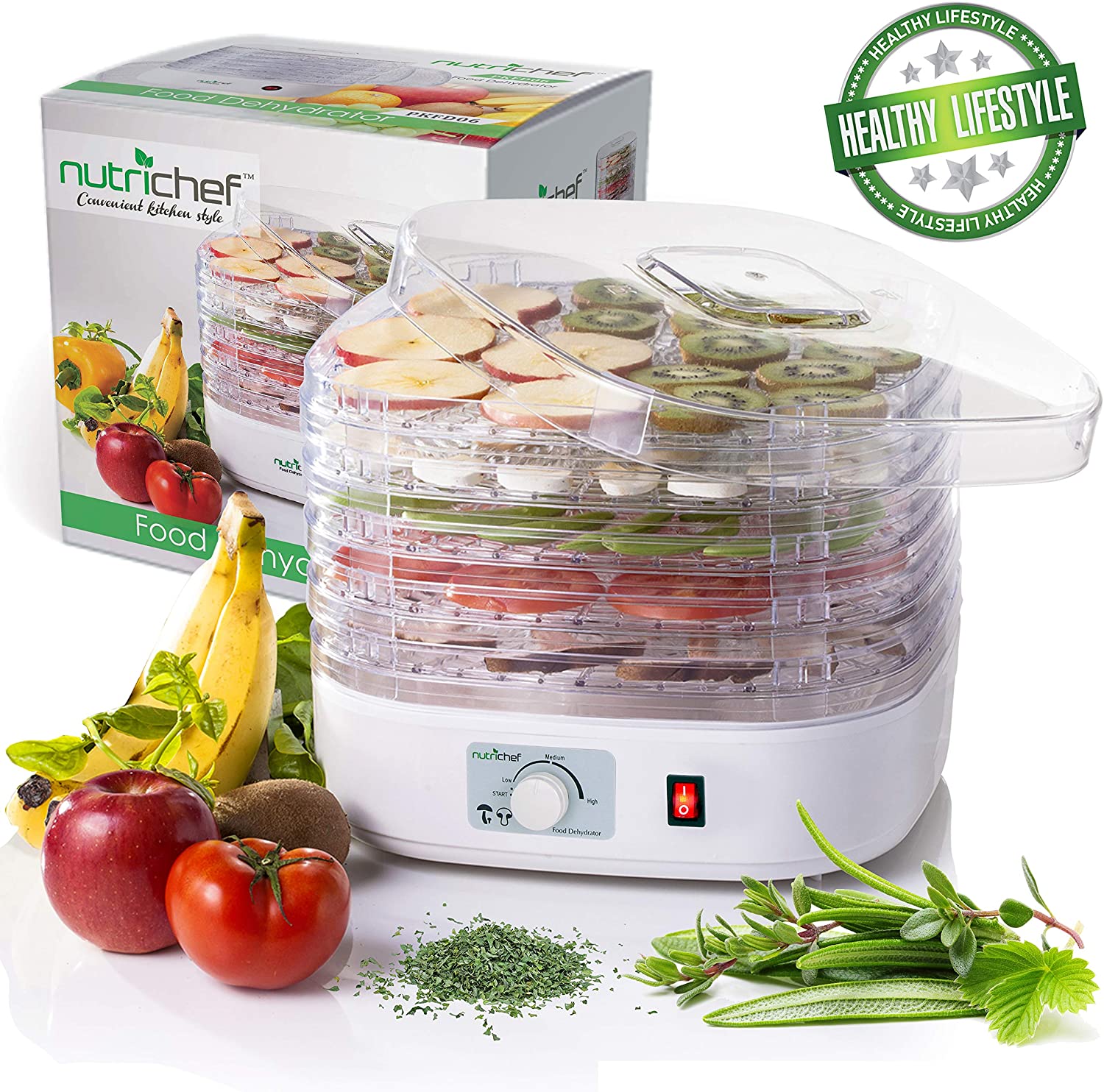 NutriChef Professional Food Dehydrator & Preserver Machine